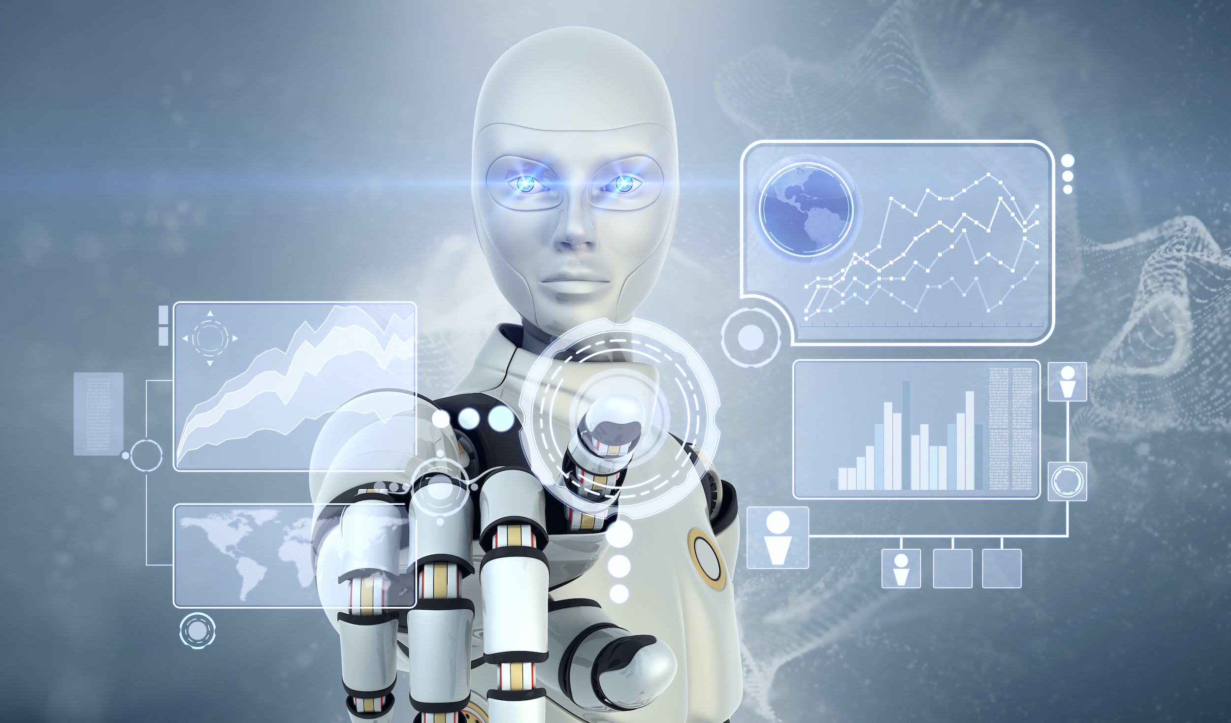 Robot pointing at you